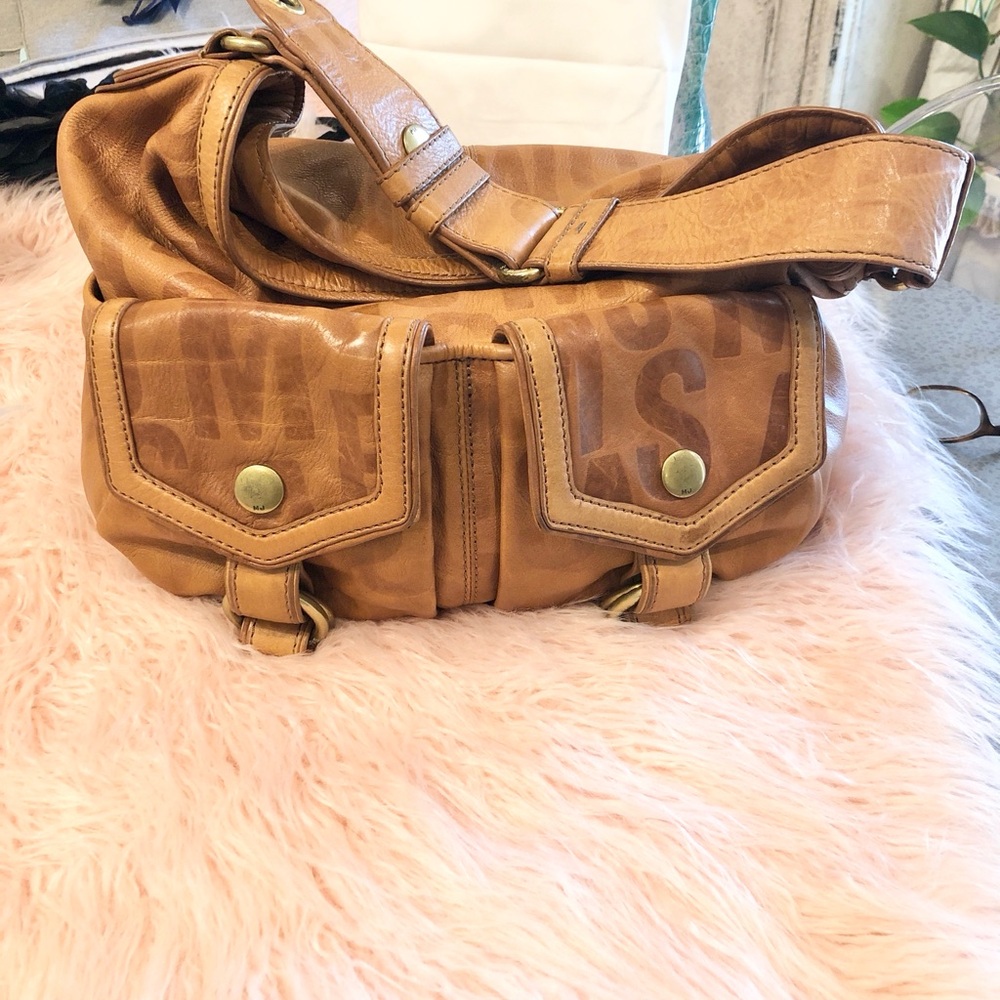 Marc Jacobs Camel Leather Crossbody Bag